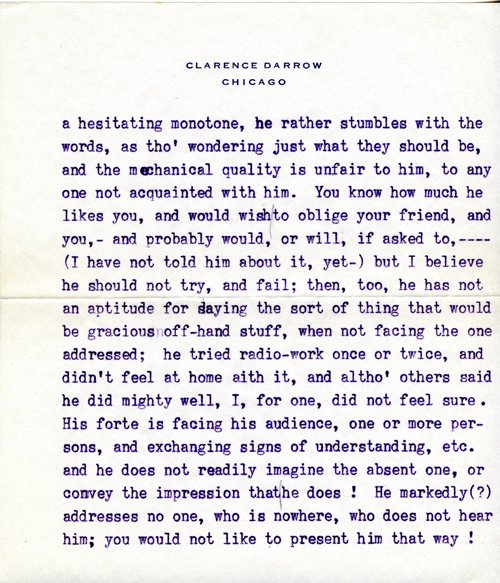 Ruby Darrow to Gifford Ernest, May 22, 1936 page two