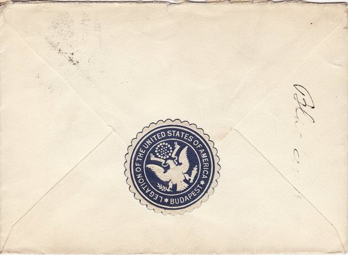 Theodore Brentano to Clarence Darrow, December 5, 1924, back of envelope with seal