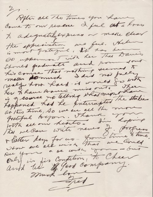 Fred Hamerstrom to Clarence Darrow, October 2, 1936, page two