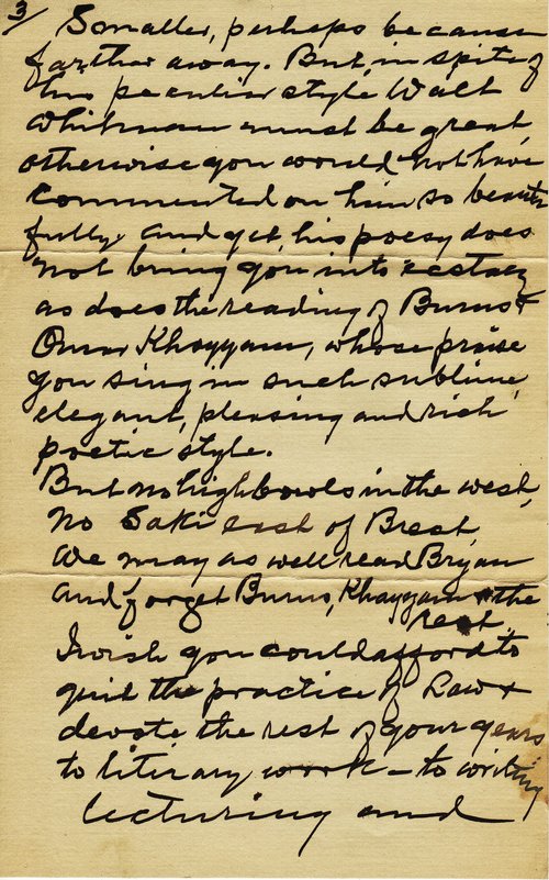 Paul O. Stensland to Clarence Darrow, March 10, 1918, page three