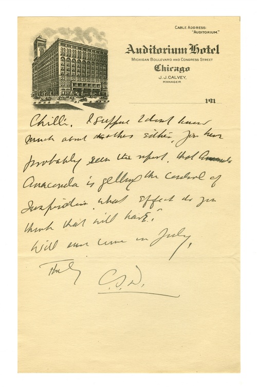 Clarence Darrow to Paul Darrow, May 3, 1917, page two