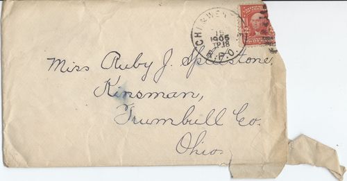 Karl K. Darrow to Ruby J. Splitstone, June 6, 1905, envelope front