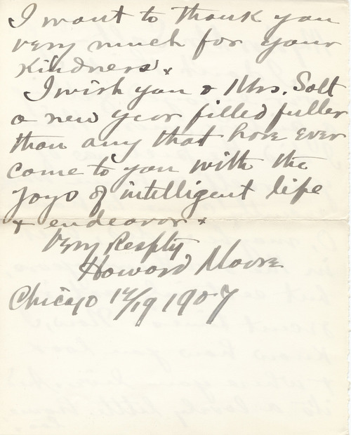 Image 2 of letter from   Howard J. Moore to   Henry S Salt