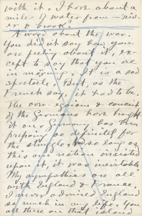 Image 6 of letter from   Howard J. Moore to   Henry S Salt