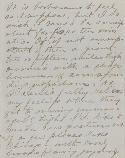 J. Howard Moore to Henry Salt, January 1, 1916, page seven