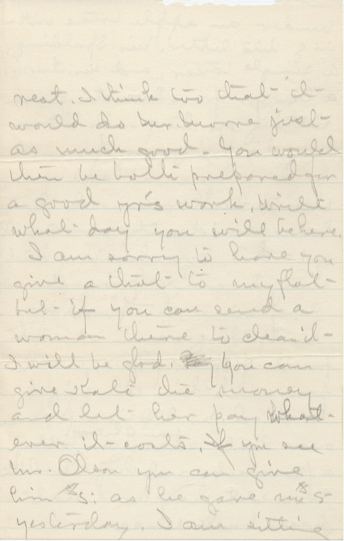 Mary Elizabeth Darrow to Jennie Darrow Moore, August 12, 1905, page five
