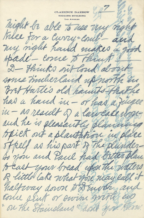 Ruby Darrow to Lillian Andersen Darrow, November 23, 1911, page seven