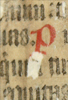 Manuscript fragment as binding waste