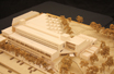 Model of Walter F Mondale Hall - view from main entrance