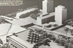 Thumbnail showing model of new building on the West Bank