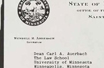 Thumbnail of Letter from Wendell R Anderson to Dean Auerbach