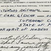 Clarence Earl Gideon's petition for a writ of habeas corpus to the Florida Supreme Court