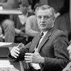 Walter Mondale speaking at the Law School's 1985 Law Alumni Lecture