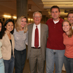 Walter Mondale pictured with Law School students