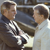 Vice President Mondale and President Jimmy Carter conferring in front of Air Force One