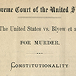 Title page of 'The United States vs Blyew et al'