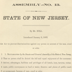 Thumbnail of State of New Jersey proposal 'An Act to Prevent Discrimination'