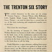Page one of NAACP pamphlet telling the Trenton Six Story