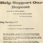 Thumbnail of 1967 Berkeley handbill 'Help Support Our Boycott'