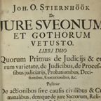 Title page of Jure Sveonum et Gothorum Vetusto