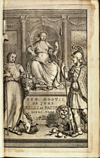 Illustrated page from 'Hugo Grotius, De jure belli ac pacis'