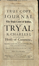 Title page for 'A True Copy of the Journal of the High Court of Justice'